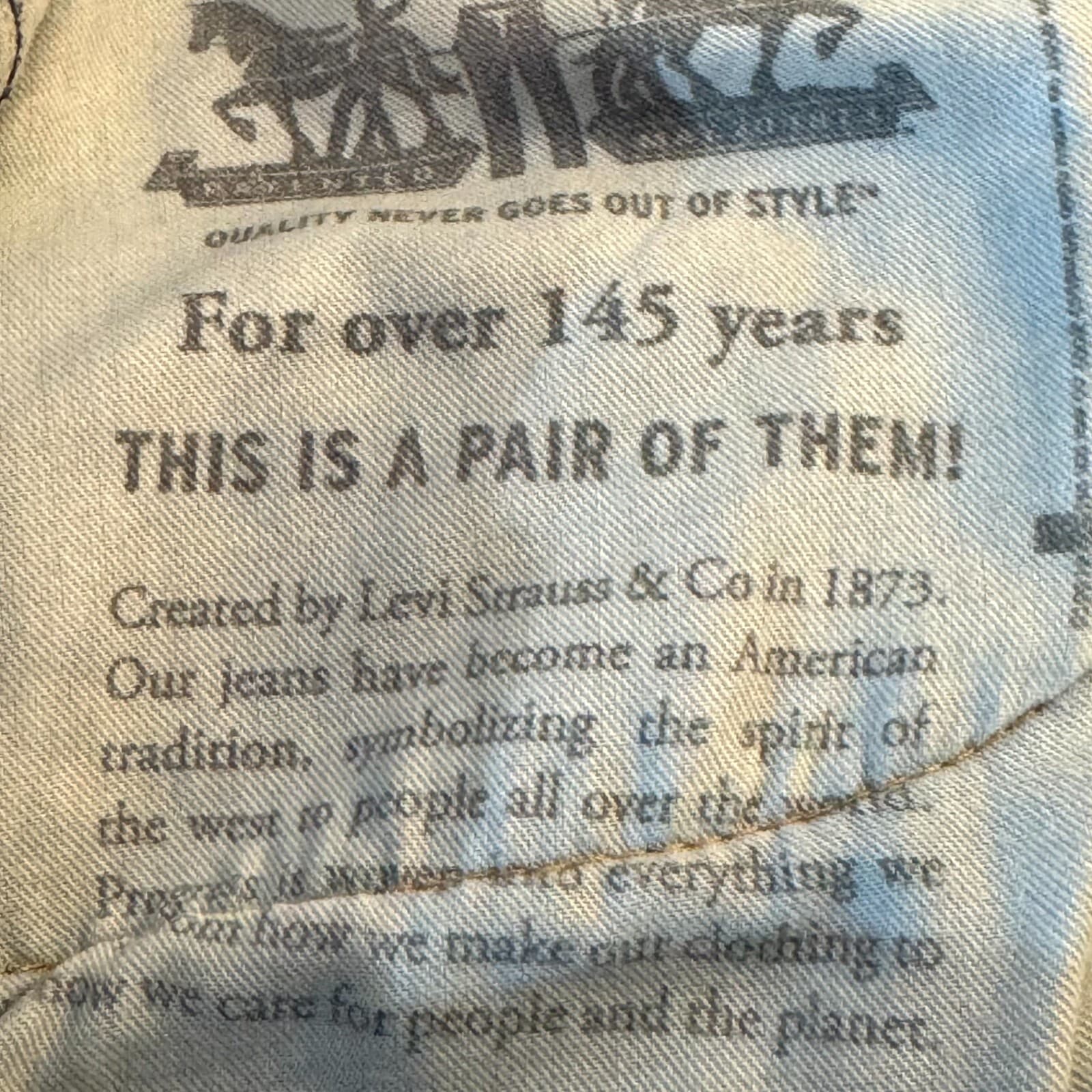 Levi’s 550 Mens Jeans 42x32 Blue Denim Relaxed Fit Mid Rise Straight Leg - Thumbnail 11