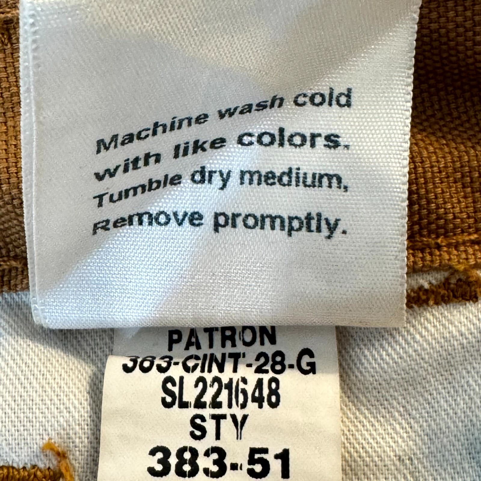 Carhartt Dungaree Fit Pants Mens 30x28 Brown Carpenter Workwear Utility Pocket - Thumbnail 6