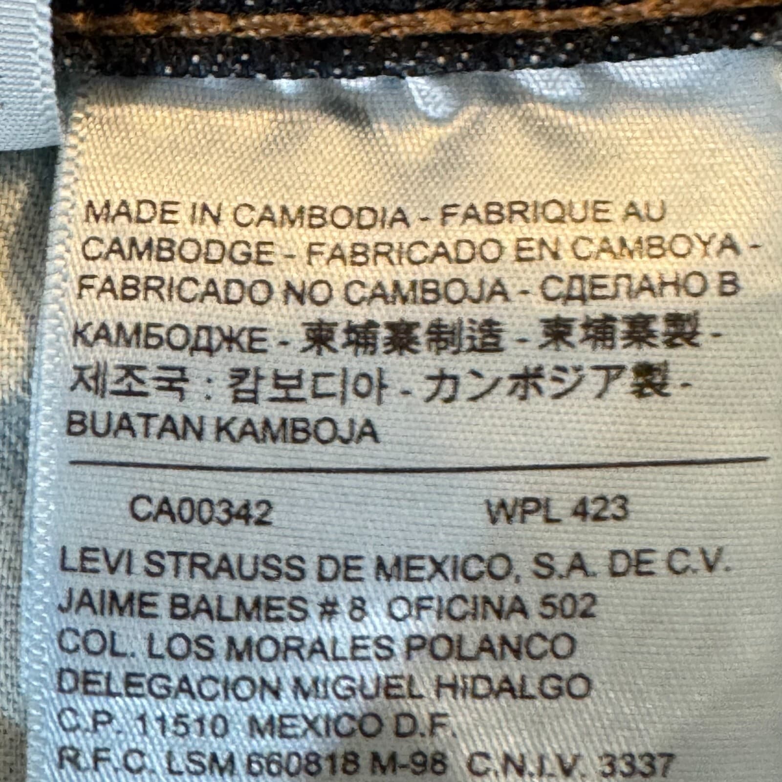 Levi’s 559 Mens Jeans 42x30 Blue Denim High Rise Straight Leg 100% Cotton - Thumbnail 12