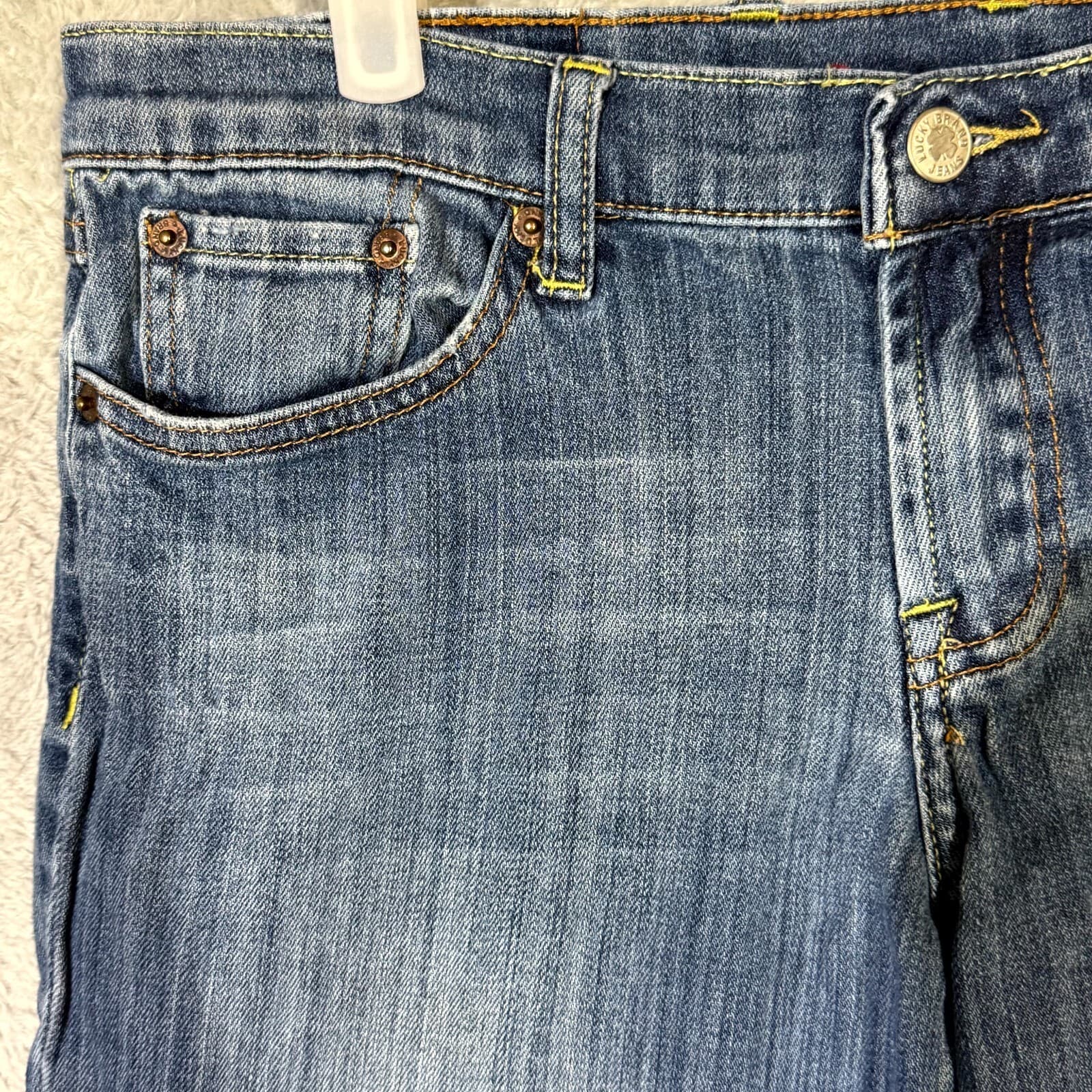Lucky Brand Womens Jeans Size 6 / 28 Blue Denim Mid Rise Straight Leg - Thumbnail 4