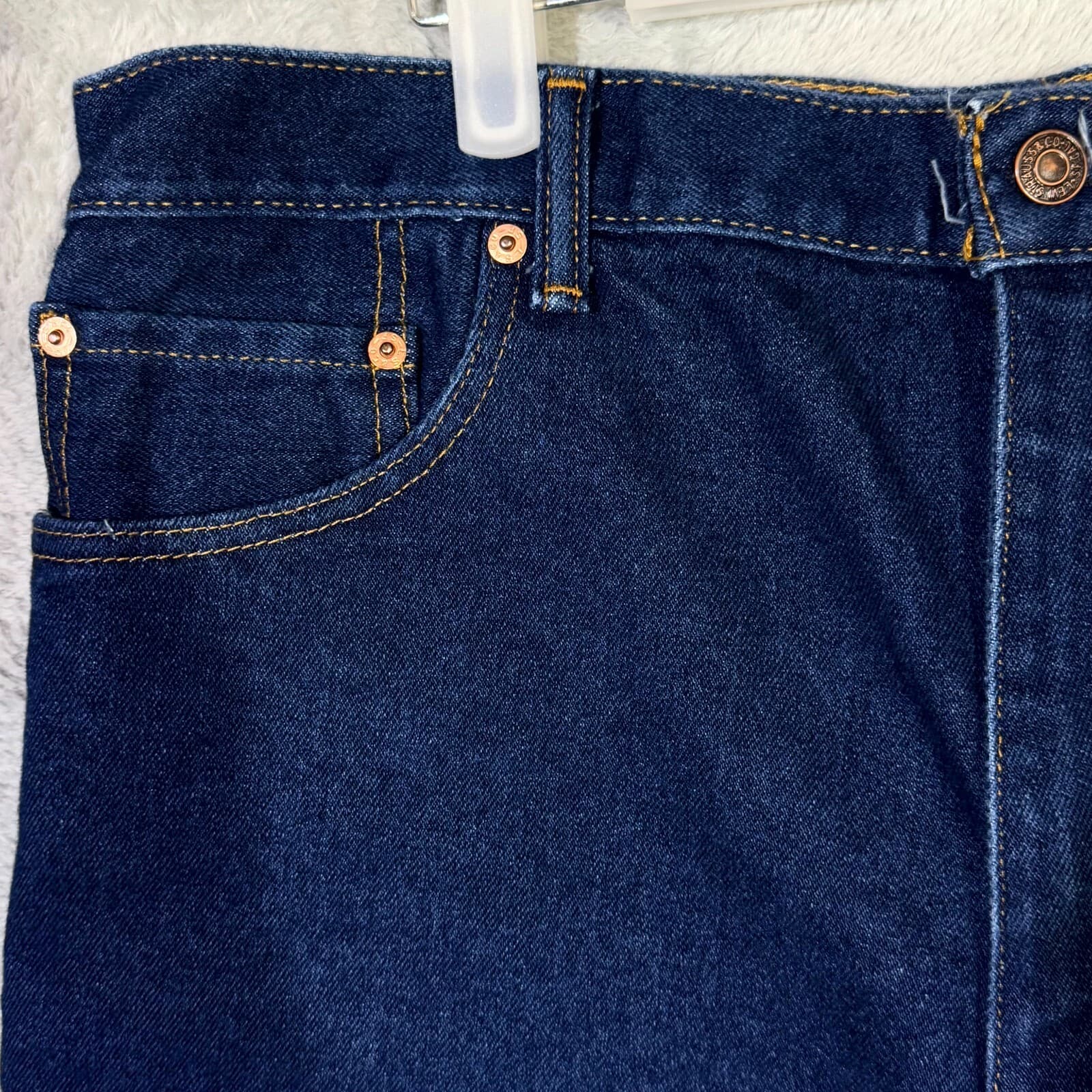 Levi’s 517 Men’s Jeans 38×34 Blue Denim Medium Wash High-Rise Bootcut Excellent - Thumbnail 3