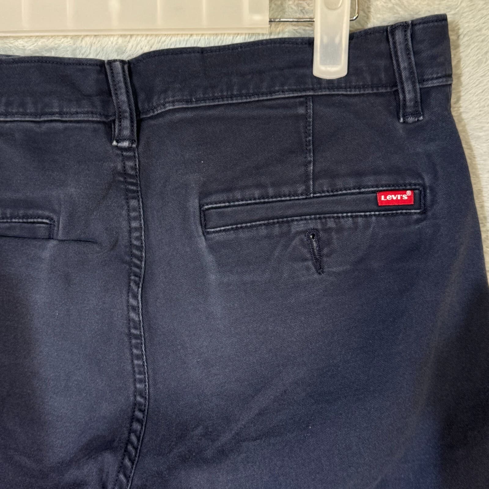 Levi’s 552 Mens Jeans 28x30 Blue Denim Mid Rise Straight Leg Medium Wash - Thumbnail 7