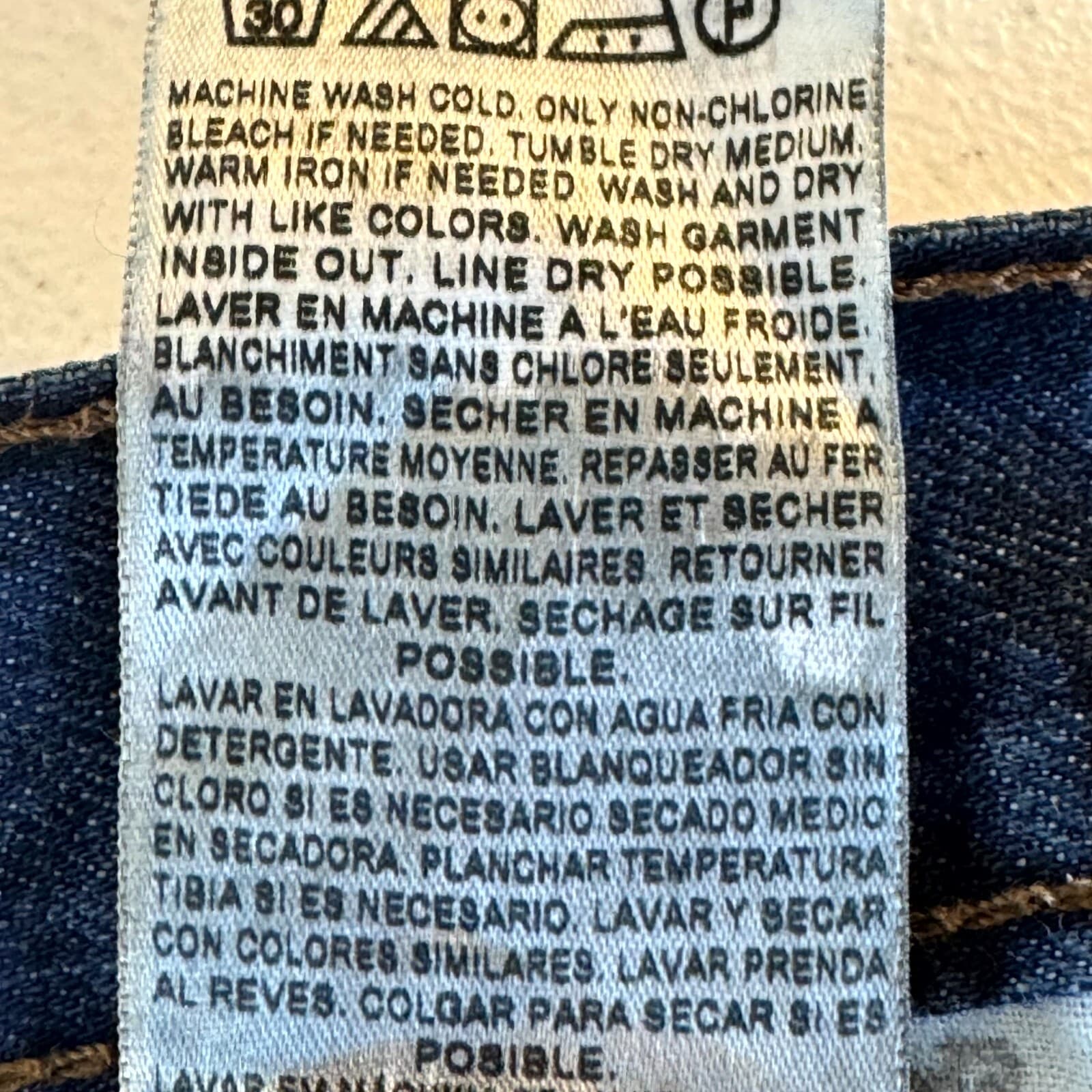 Levis 505 Jeans Mens 40x30 Blue Denim Straight Leg Regular Fit Workwear - Thumbnail 5