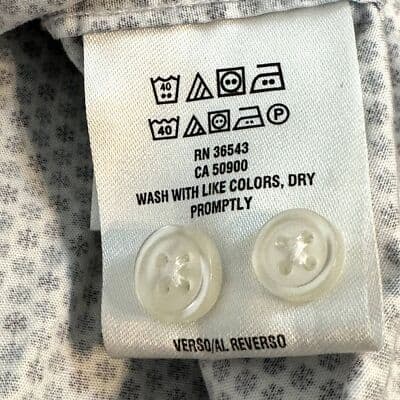 Tommy Hilfiger Dress Shirt Men L Slim Fit Navy White Long Sleeve Button Up M 32 - Thumbnail 11