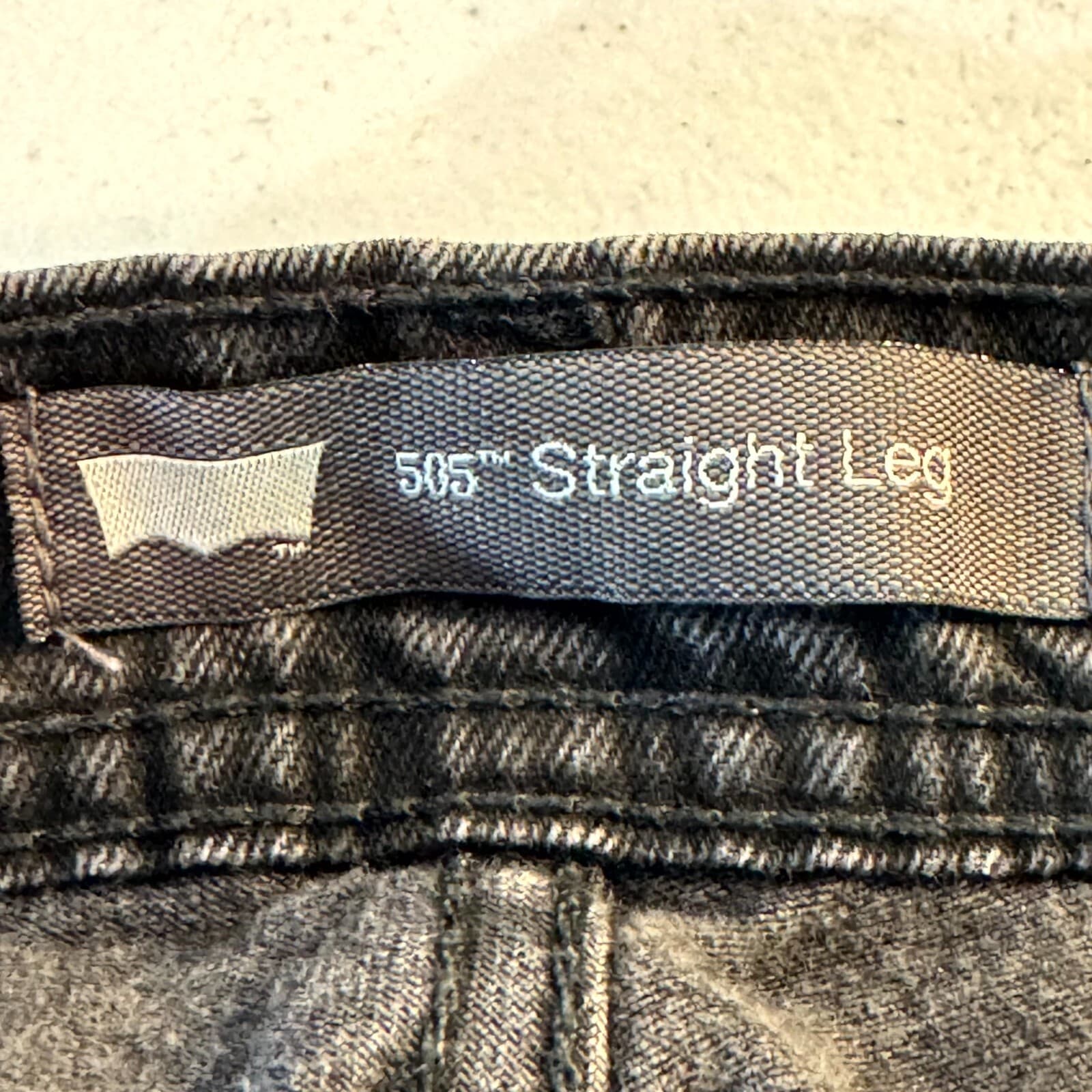 Levi’s 505 Womens Jeans Size 18 Black Denim Dark Wash Mid Rise Straight Leg - Thumbnail 11