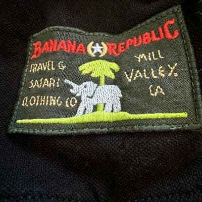 Banana Republic Men’s Black Short Sleeve Pullover Shirt Size S Travel Pat M 34 - Thumbnail 7