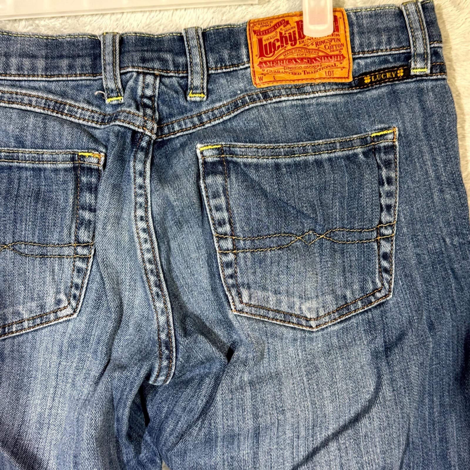 Lucky Brand Womens Jeans Size 6 / 28 Blue Denim Mid Rise Straight Leg - Thumbnail 8