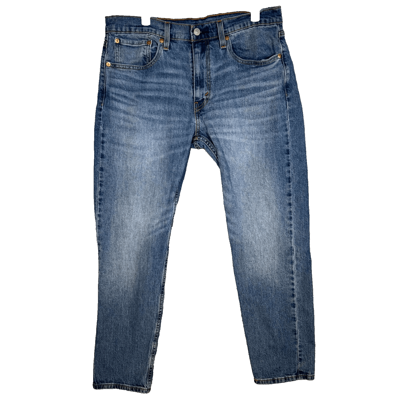 Levis 502 Jeans Mens 32x30 Blue Denim Tapered Straight Stretch Mid Rise - Image 1