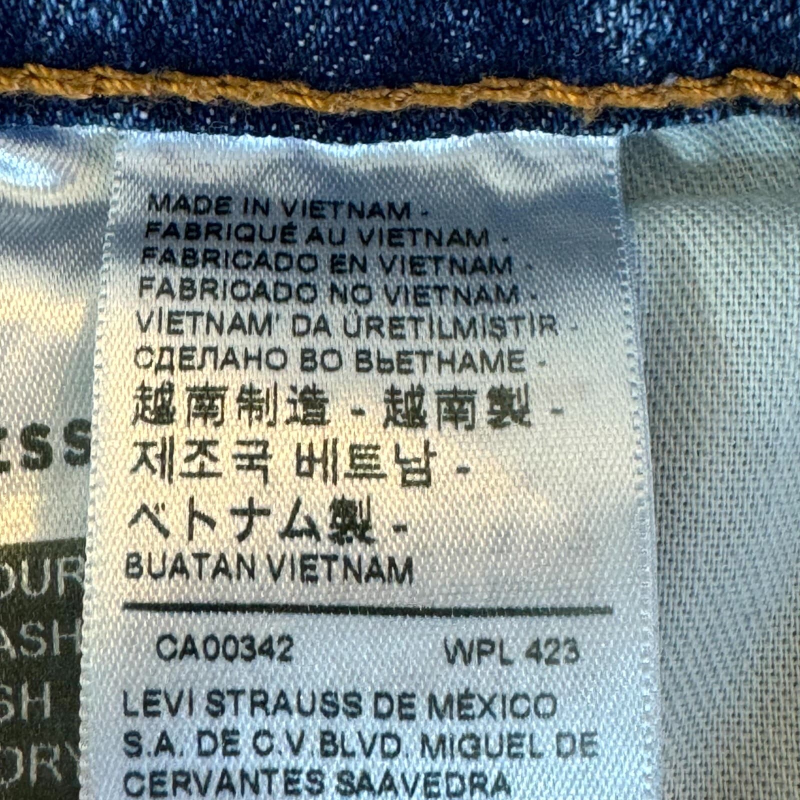 Levis 502 Jeans Mens 32x30 Blue Denim Tapered Straight Stretch Mid Rise - Thumbnail 4