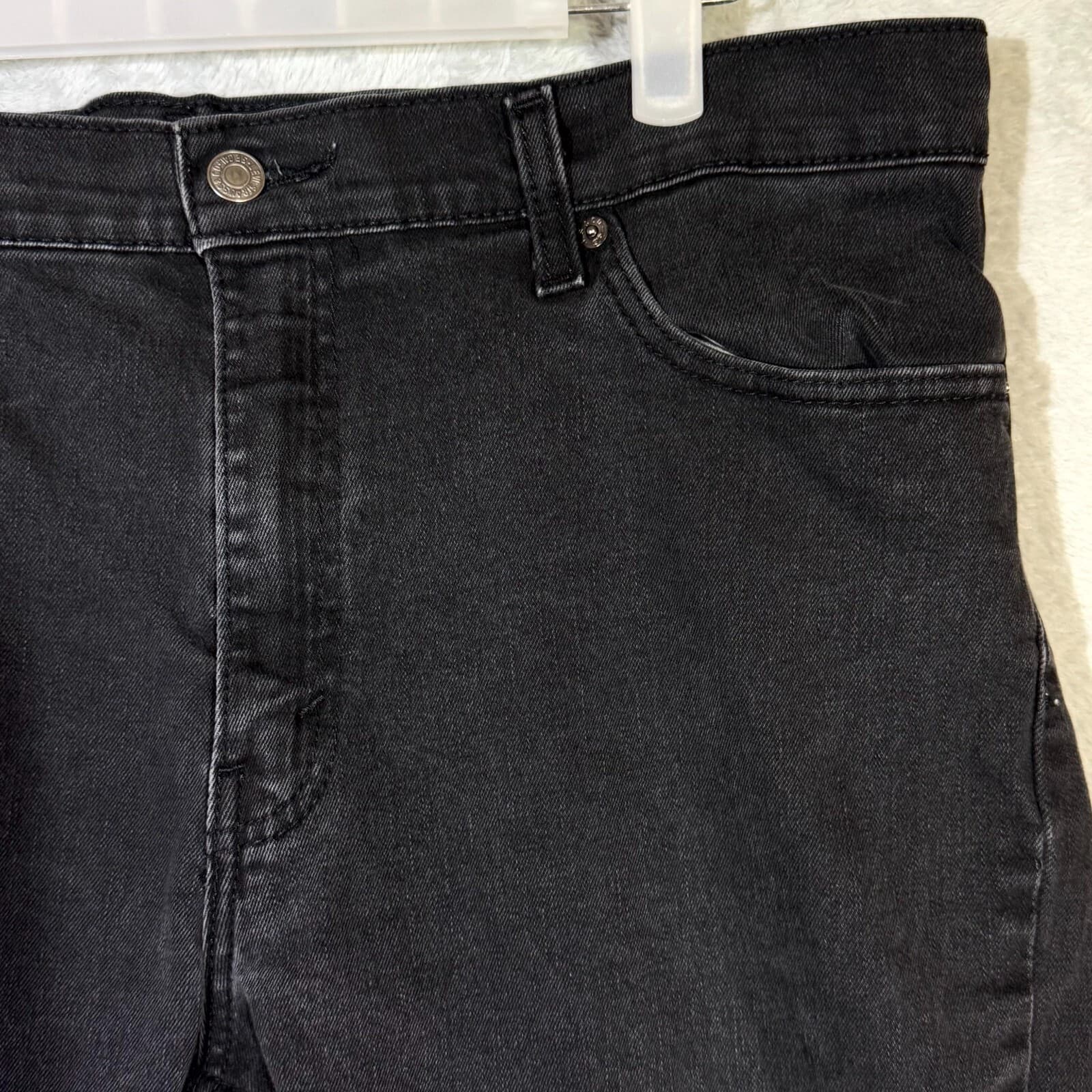 Levi’s 511 Men’s Jeans 38×32 Black Denim Mid-Rise Slim Straight Leg Excellent - Thumbnail 4