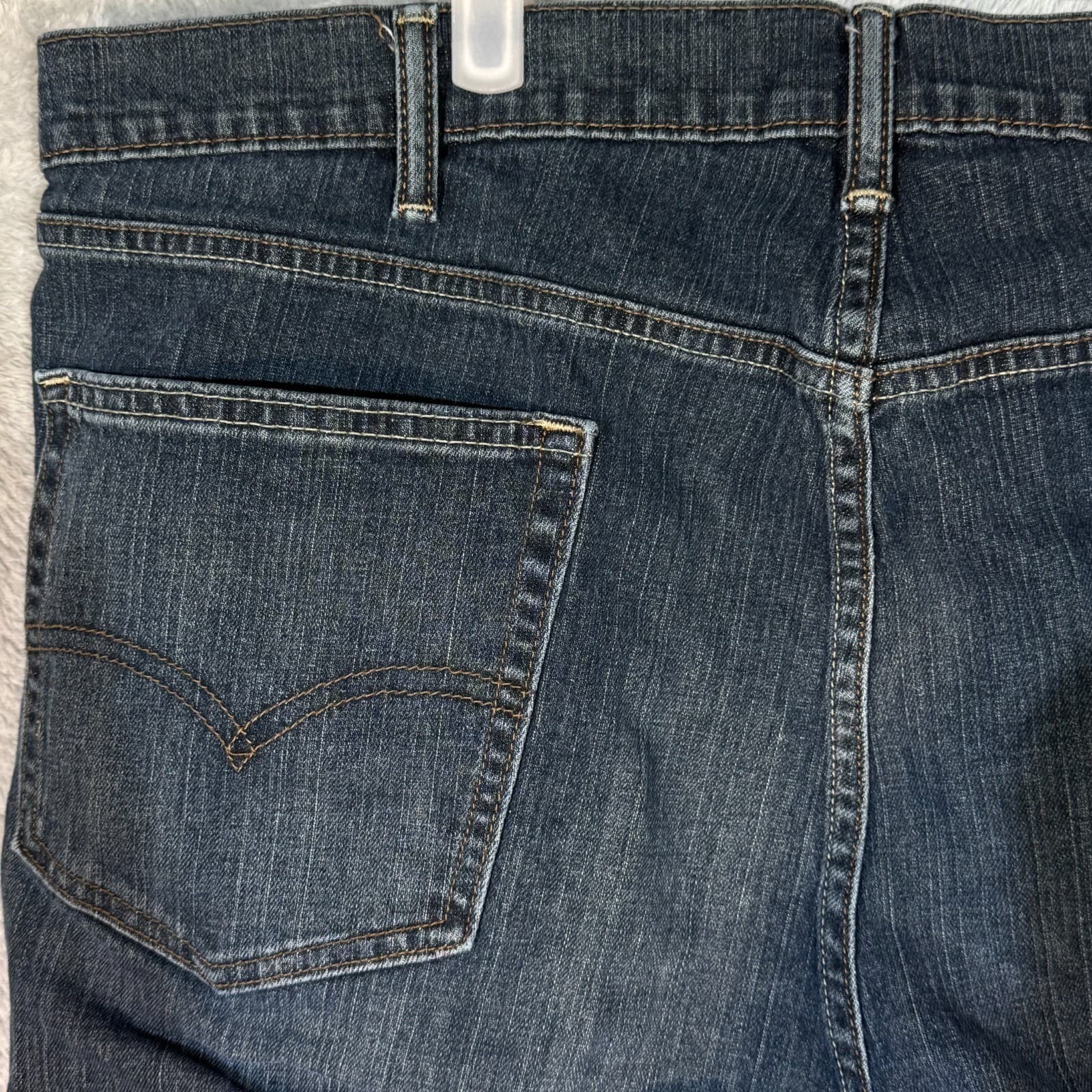 Levi’s 559 Mens Jeans 42x30 Blue Denim High Rise Straight Leg 100% Cotton - Thumbnail 6