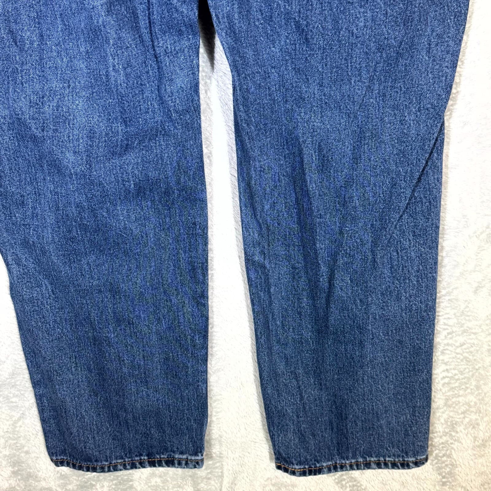 Levi’s 550 Mens Jeans 42x32 Blue Denim Relaxed Fit Mid Rise Straight Leg - Thumbnail 8