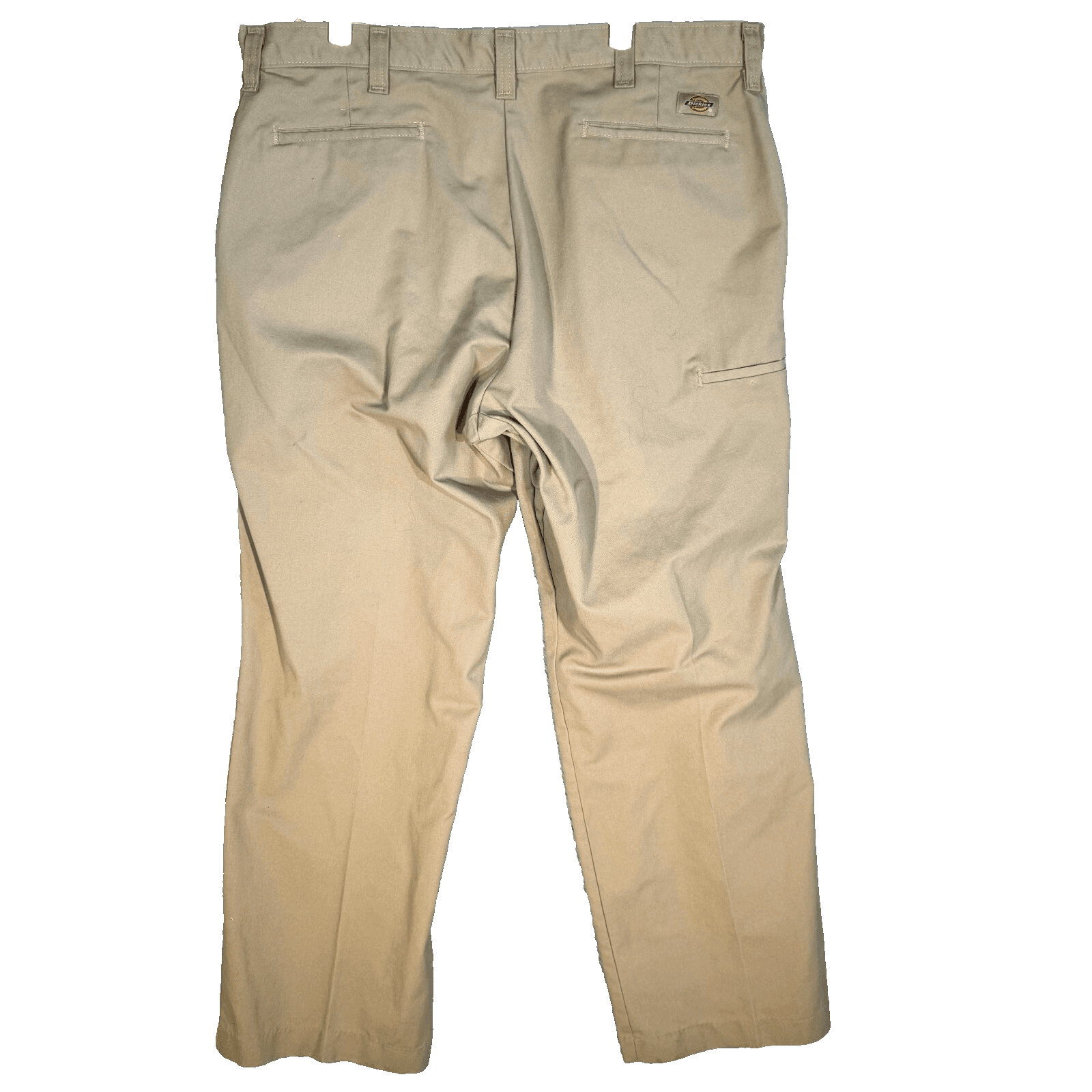 Dickies Work Pants Mens 40x32 Beige Relaxed Fit Flat Front Utility Workwear - Thumbnail 2