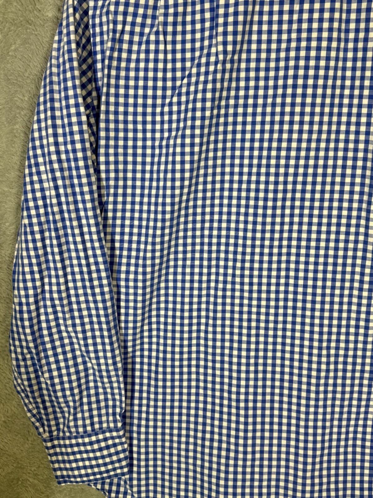 J.Crew Men’s Shirt Large Blue Check Tailored Fit Long Sleeve Button-Up Excellent - Thumbnail 9