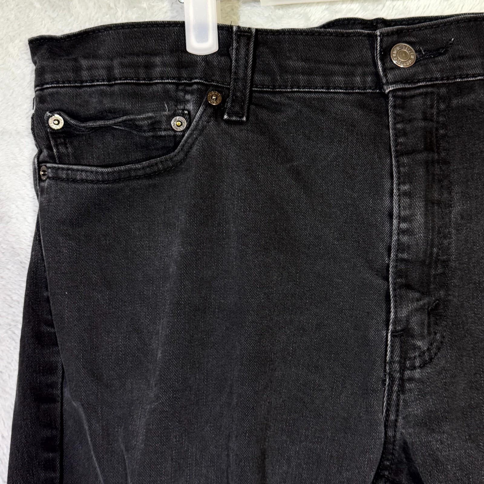 Levi’s 511 Men’s Jeans 38×32 Black Denim Mid-Rise Slim Straight Leg Excellent - Thumbnail 3