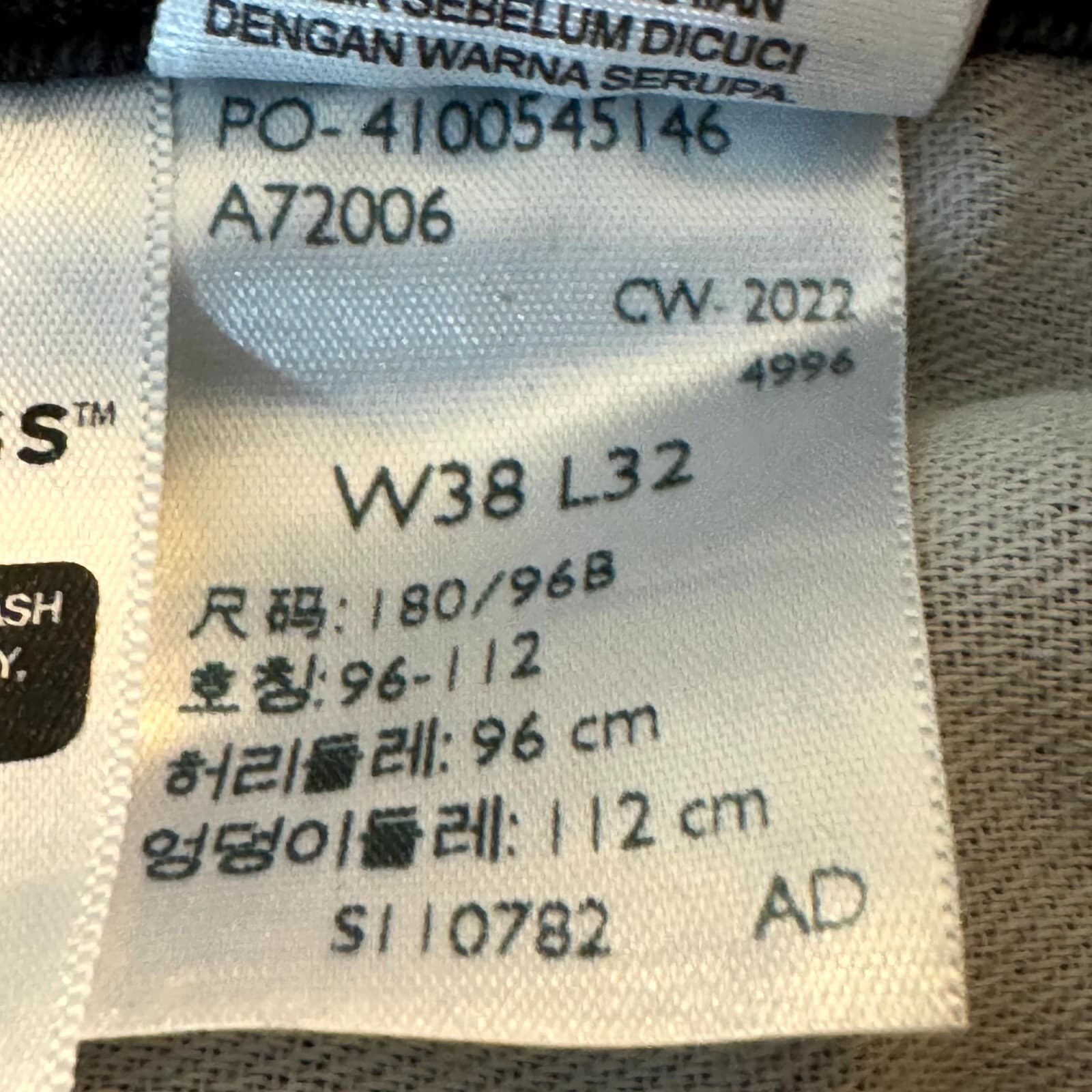 Levi’s 511 Men’s Jeans 38×32 Black Denim Mid-Rise Slim Straight Leg Excellent - Thumbnail 15