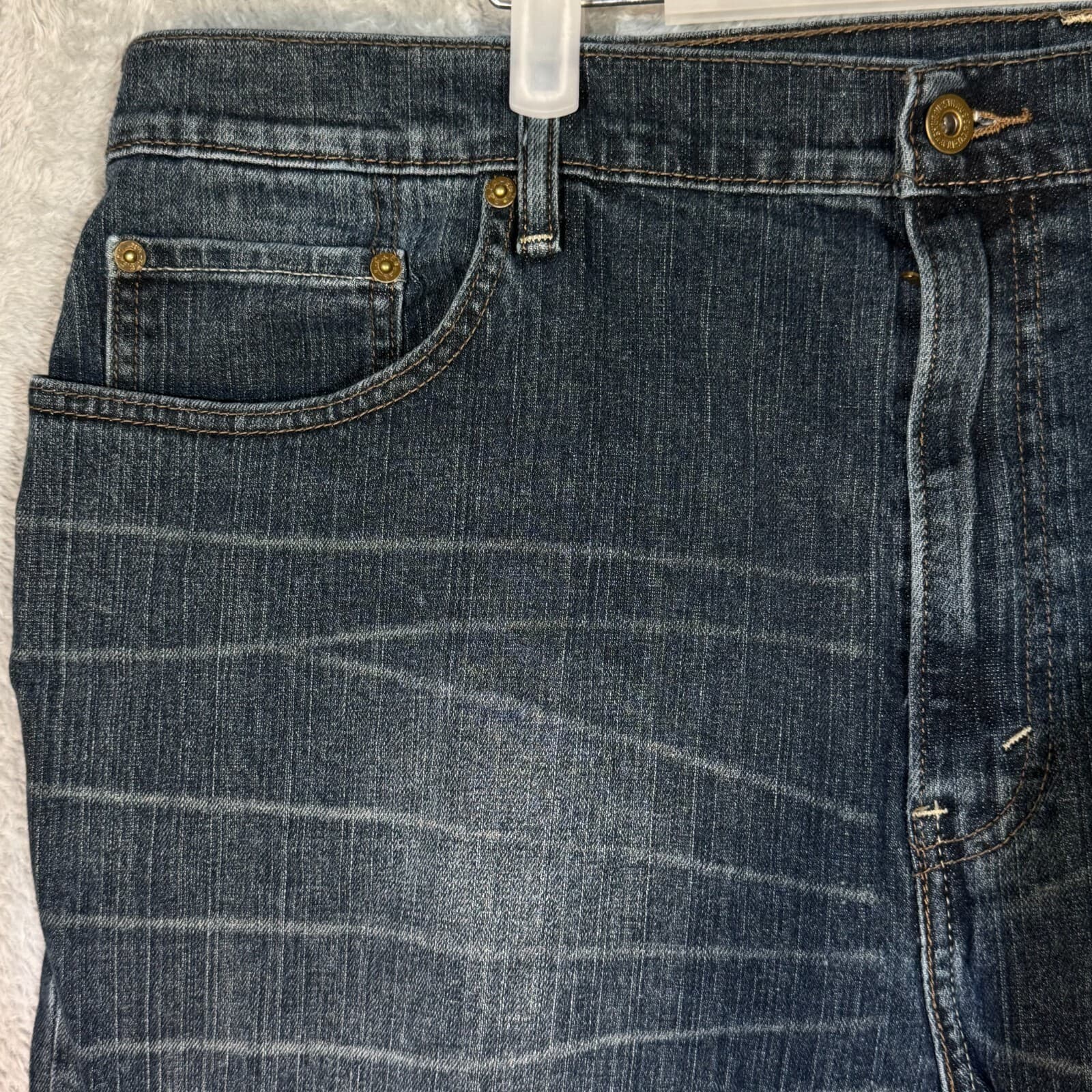 Levi’s 559 Mens Jeans 42x30 Blue Denim High Rise Straight Leg 100% Cotton - Thumbnail 3