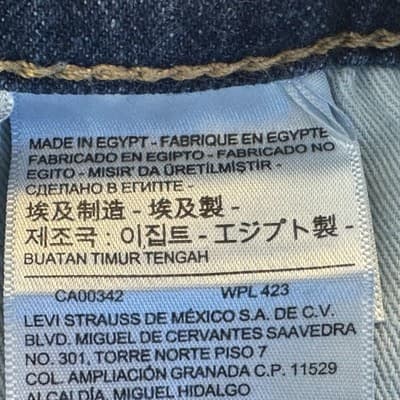 Levis 512 Jeans Womens 31x30 Blue Slim Taper Stretch Denim Premium Medium Wash - Thumbnail 5