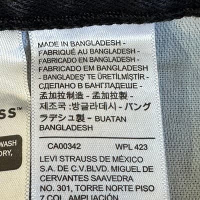 Levis 469 Shorts Mens 44 Denim Relaxed Fit Classic Casual Jeans - Thumbnail 4