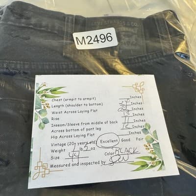 Levis 469 Shorts Mens 44 Denim Relaxed Fit Classic Casual Jeans - Thumbnail 8