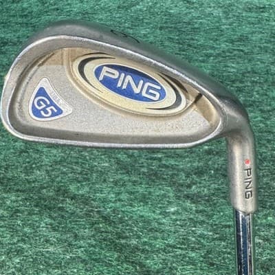 Ping G5 6 Iron Mens RH Steel Shaft Red Dot Stainless Cavity Back Golf Club - Image 1