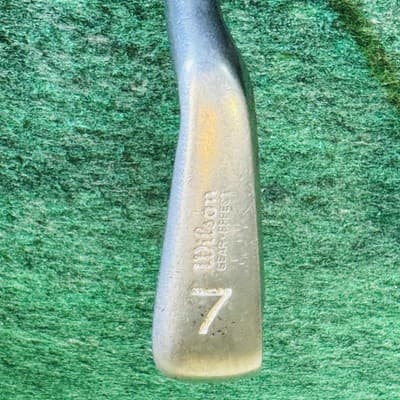 Wilson 7 Iron Mens RH Dyna-Steel Steel Shaft 1200-GE Single Silver USA - Thumbnail 3