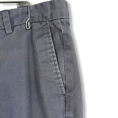 Banana Republic Mens Dress Pants 34×32 Grey Micro Dot Cotton Blend Straight M 60 - Thumbnail 5