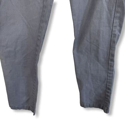 Banana Republic Mens Dress Pants 34×32 Grey Micro Dot Cotton Blend Straight M 60 - Thumbnail 6