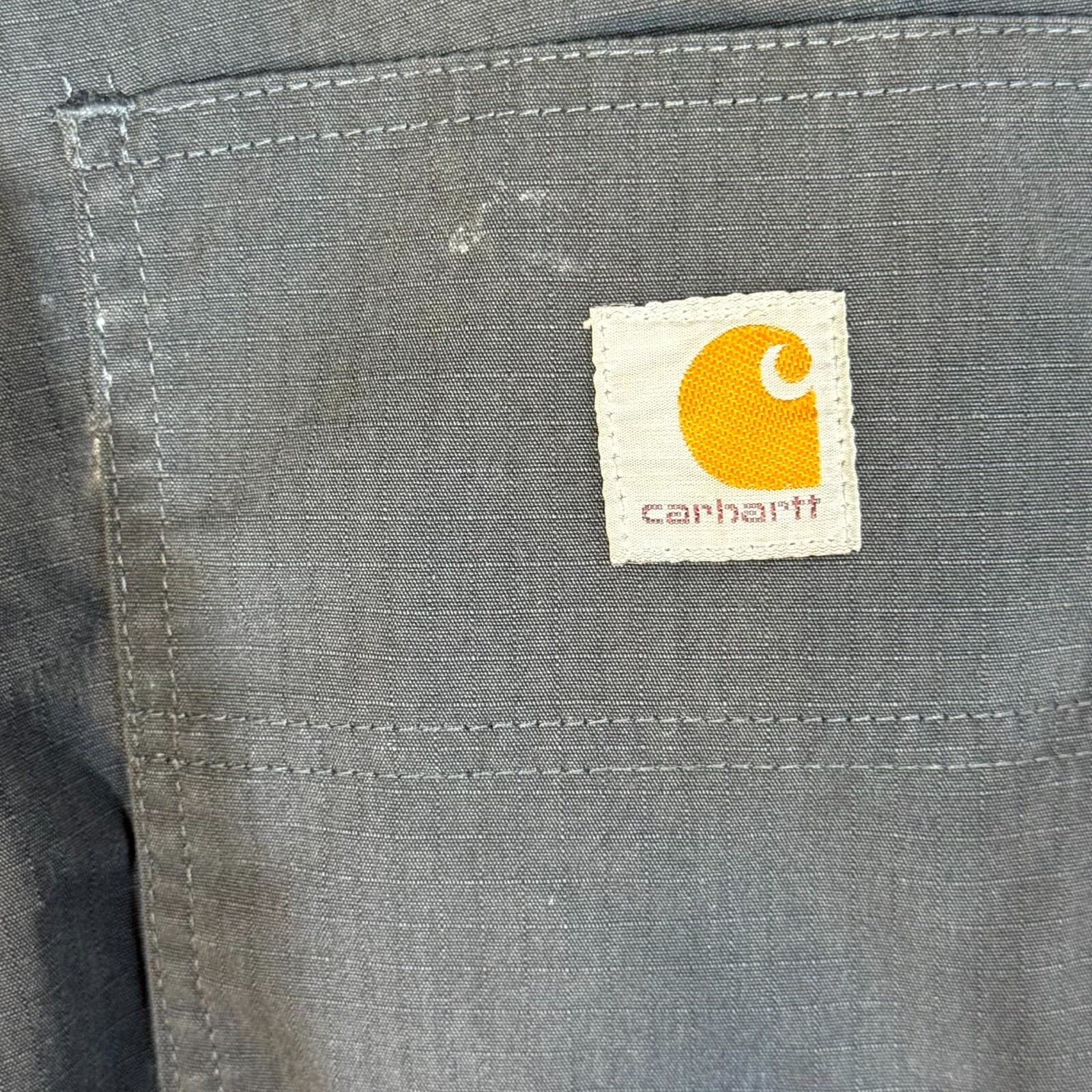 Carhartt 74533-33 Pants Mens 38x32 Gray Ripstop Relaxed Fit Workwear - Thumbnail 5