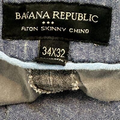 Banana Republic Mens Dress Pants 34×32 Grey Micro Dot Cotton Blend Straight M 60 - Thumbnail 12