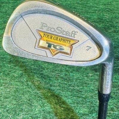 Wilson ProStaff Tour TG 7 Iron Mens RH Graphite 37.5 In Silver Golf Club - Image 1