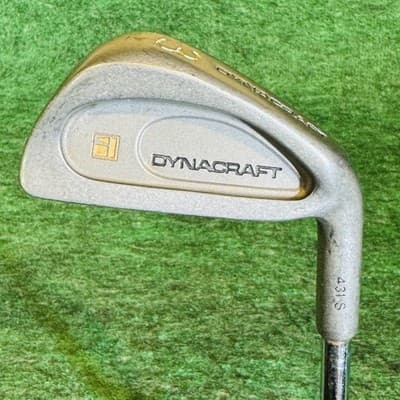Dynacraft 3 Iron Mens RH Stiff Steel Shaft 39.5 In Silver Stainless Golf Club - Image 1