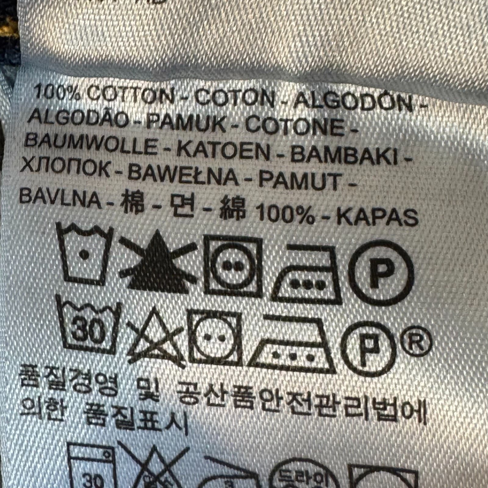 Levi’s 505 Mens Jeans 34x30 Blue Denim Stretch Mid Rise Straight Leg - Thumbnail 12