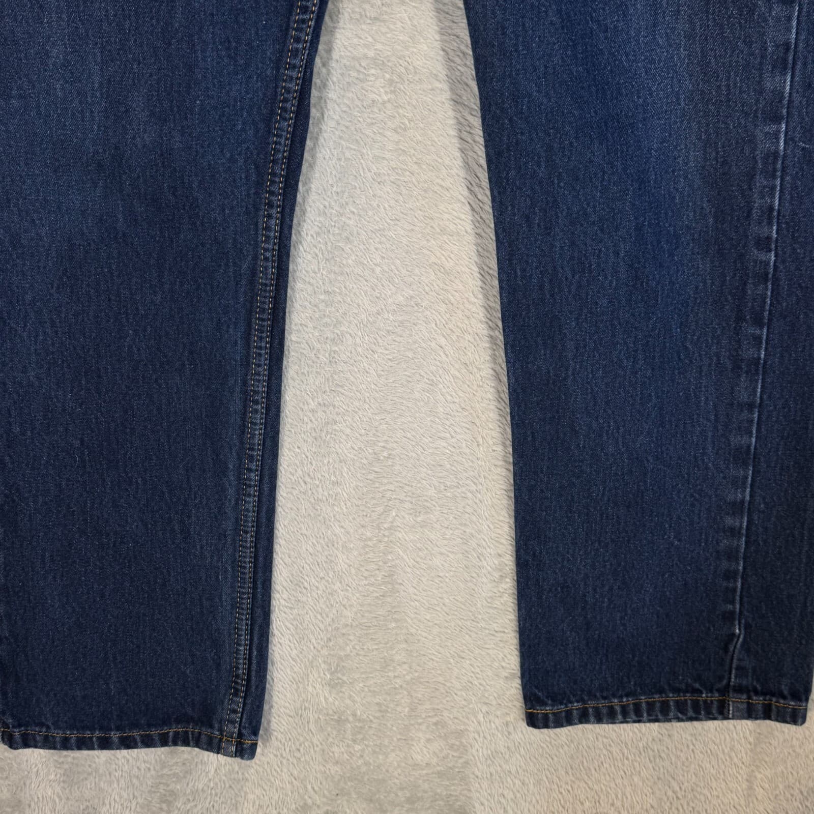 Levi’s 505 Mens Jeans 34x30 Blue Denim Stretch Mid Rise Straight Leg - Thumbnail 16