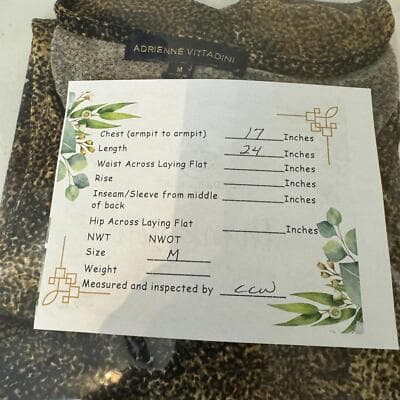 Adrienne Vittadini Blouse Women’s M Gold & Black Round Neck Pullover W 225 - Thumbnail 5