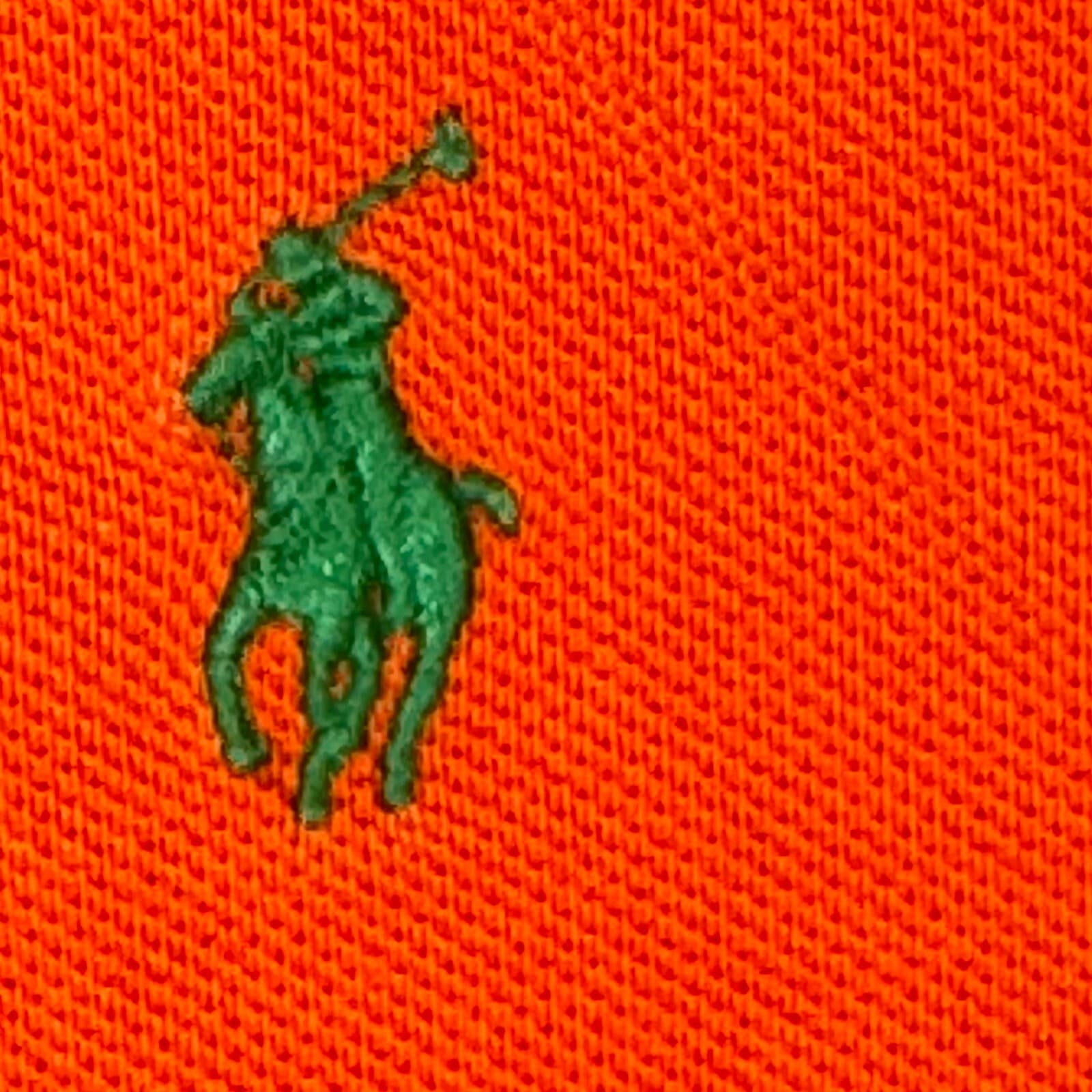 Polo Ralph Lauren Boys Polo Shirt 2XL Orange 100% Cotton Pony Custom Fit - Thumbnail 7