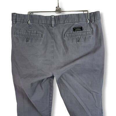 Banana Republic Mens Dress Pants 34×32 Grey Micro Dot Cotton Blend Straight M 60 - Thumbnail 7