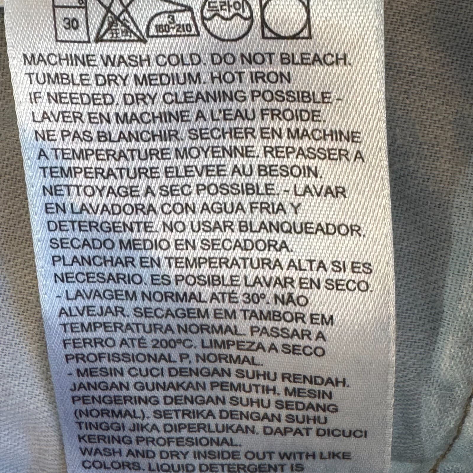 Levi’s 505 Mens Jeans 34x30 Blue Denim Stretch Mid Rise Straight Leg - Thumbnail 11