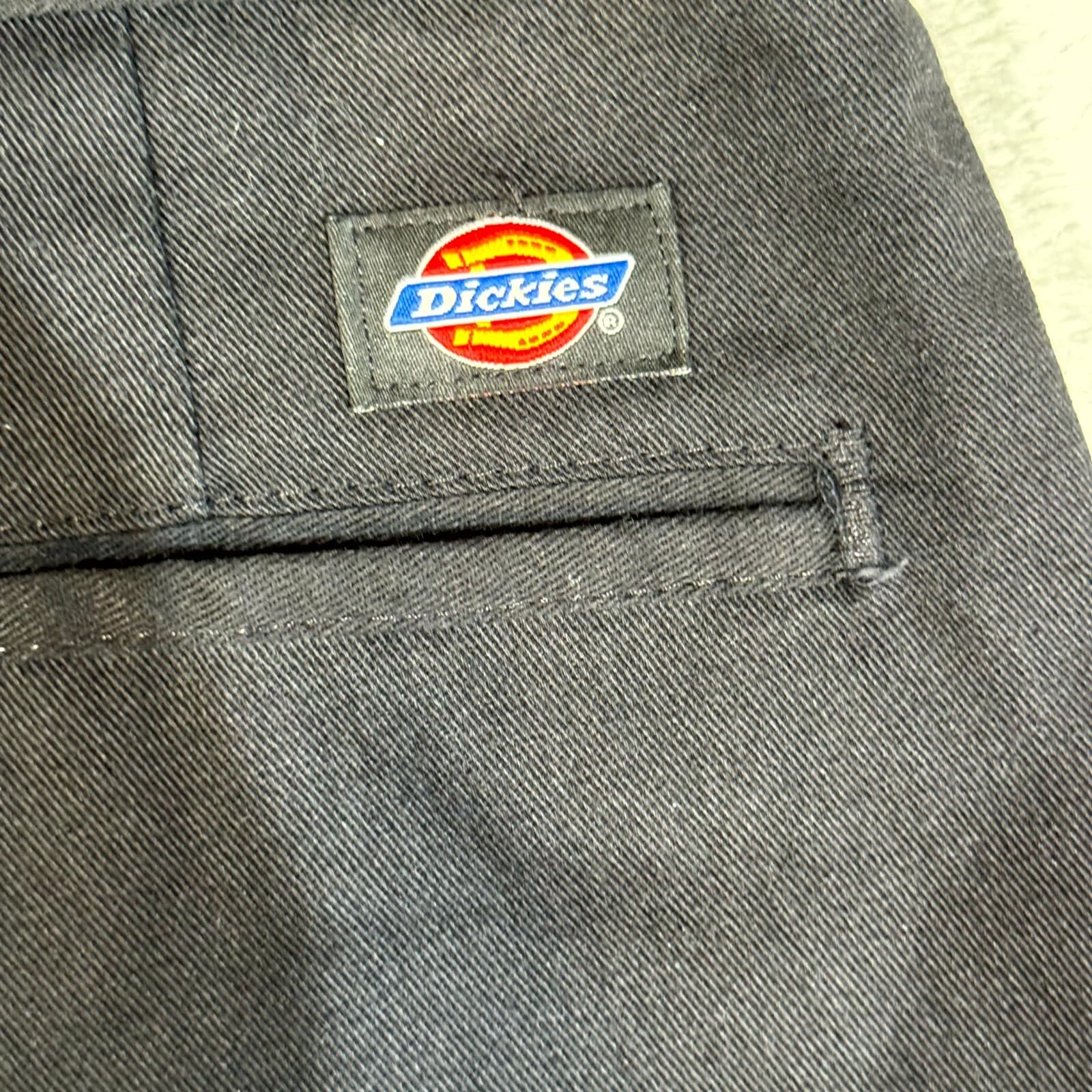 Dickies Work Pants Mens 40x32 Black High Rise Straight Original Workwear - Thumbnail 3