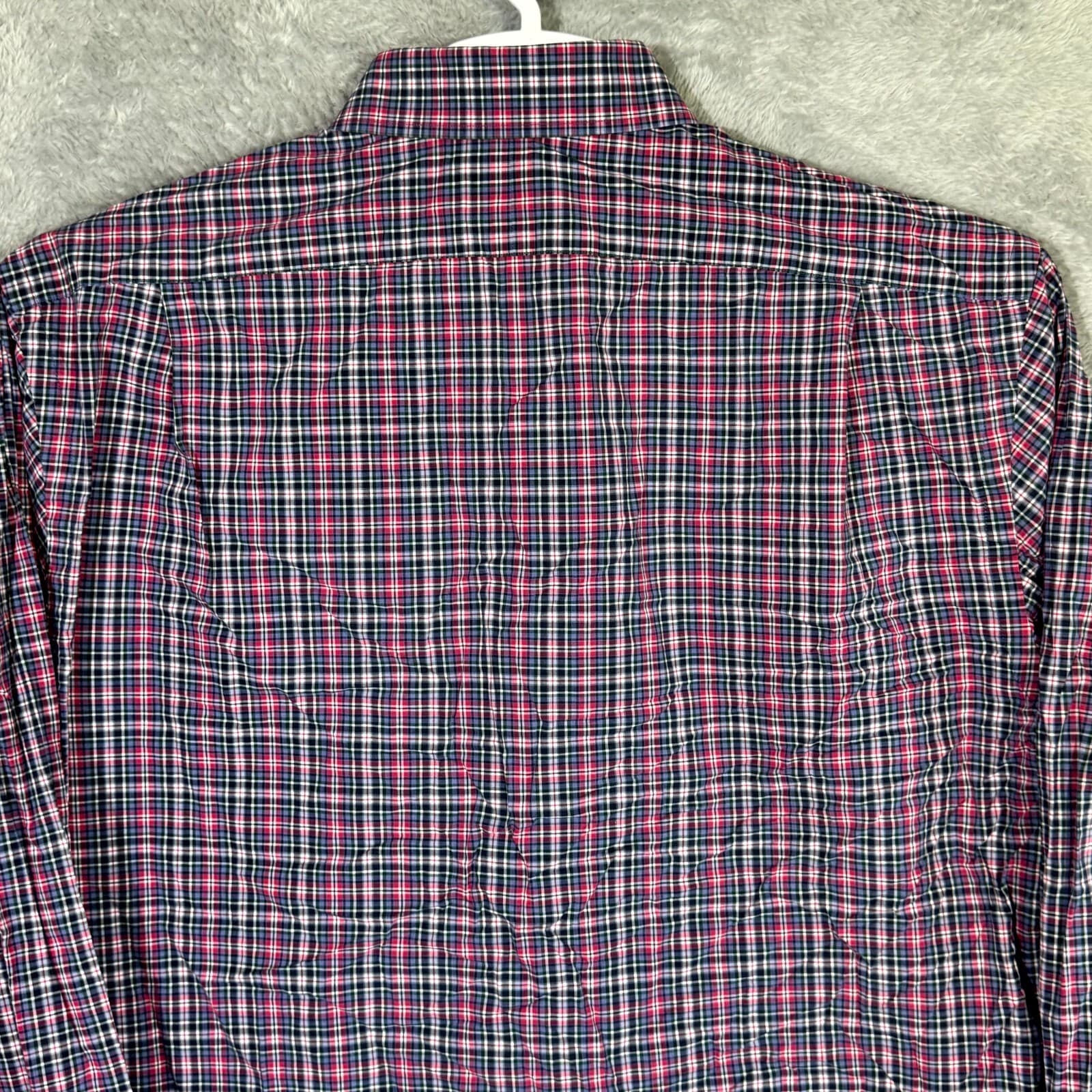 Polo Ralph Lauren Men’s Shirt Large Multi Plaid Slim 100% Cotton Stretch - Thumbnail 12