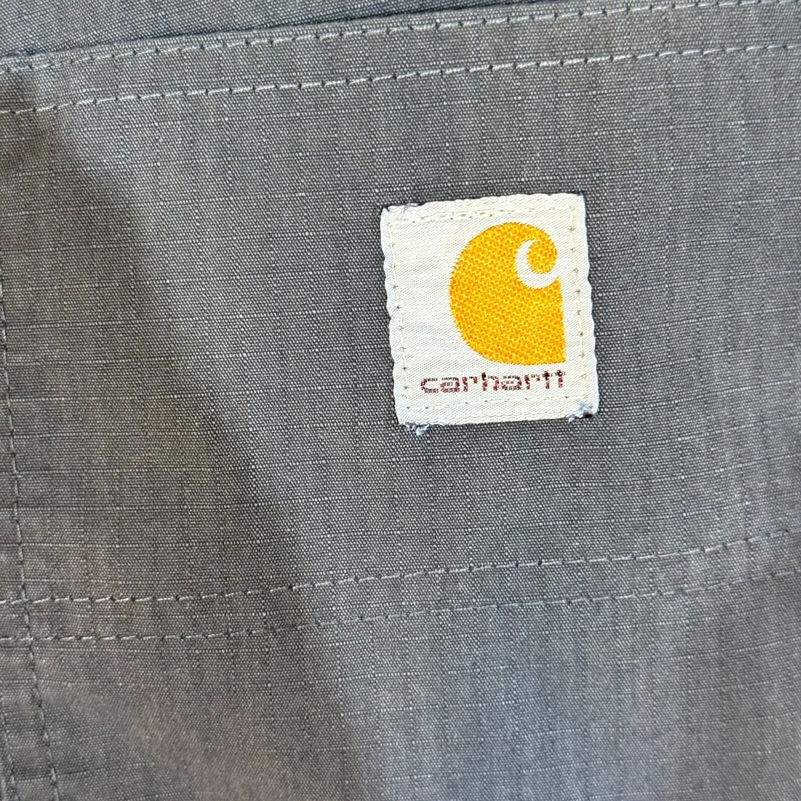 Carhartt 74533-33 Mens 38x32 Gray Ripstop Relaxed Fit Carpenter Pants - Thumbnail 4