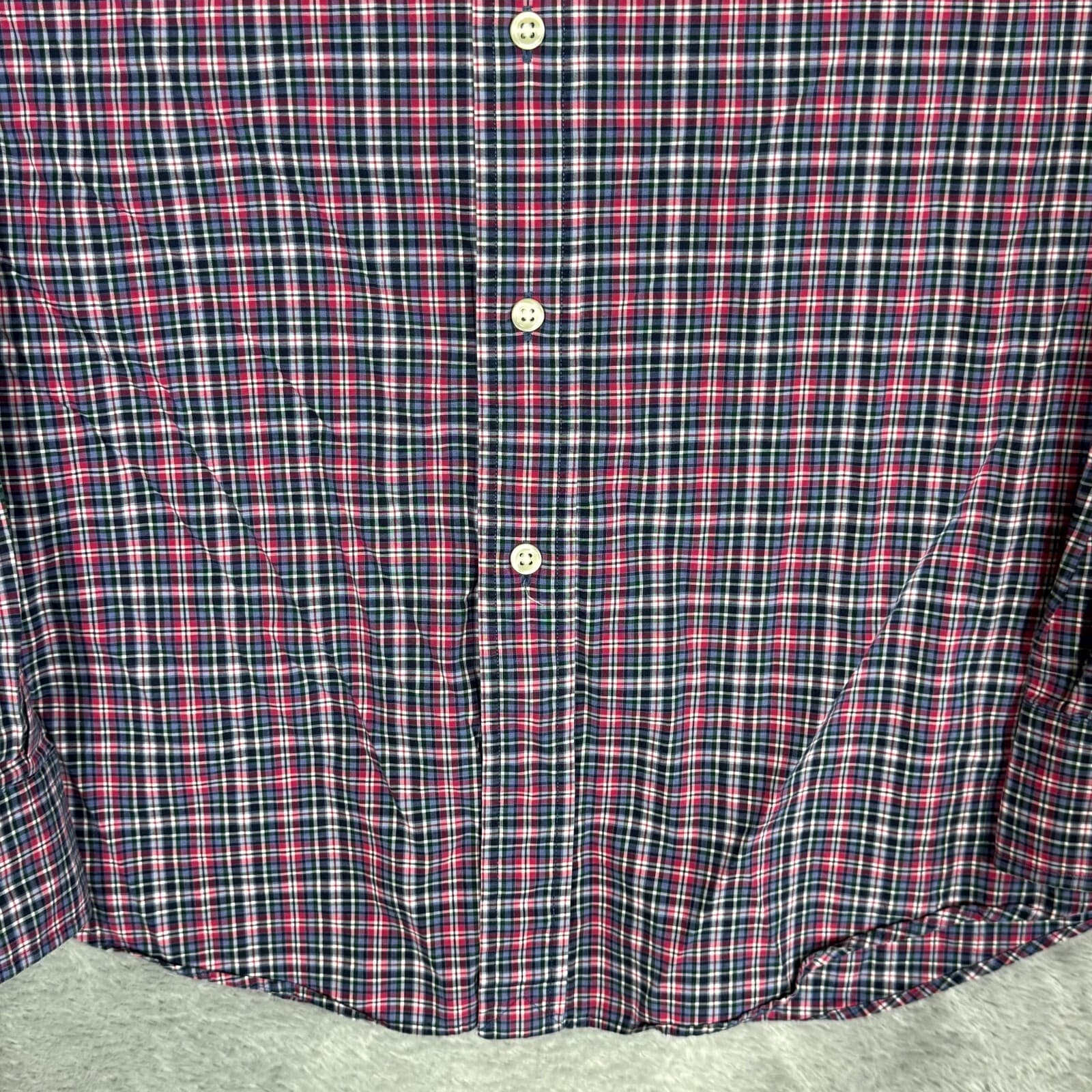 Polo Ralph Lauren Men’s Shirt Large Multi Plaid Slim 100% Cotton Stretch - Thumbnail 6