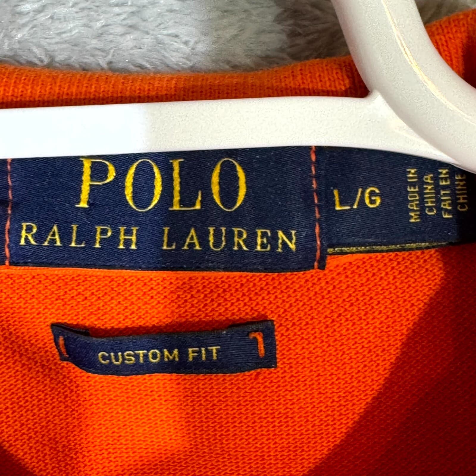 Polo Ralph Lauren Boys Polo Shirt 2XL Orange 100% Cotton Pony Custom Fit - Thumbnail 8