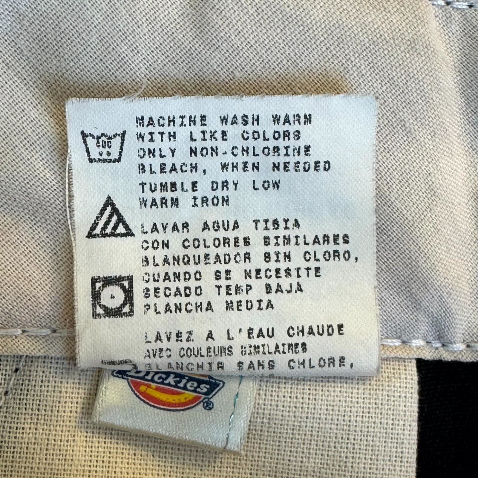 Dickies Work Pants Mens 40x32 Black High Rise Straight Original Workwear - Thumbnail 4