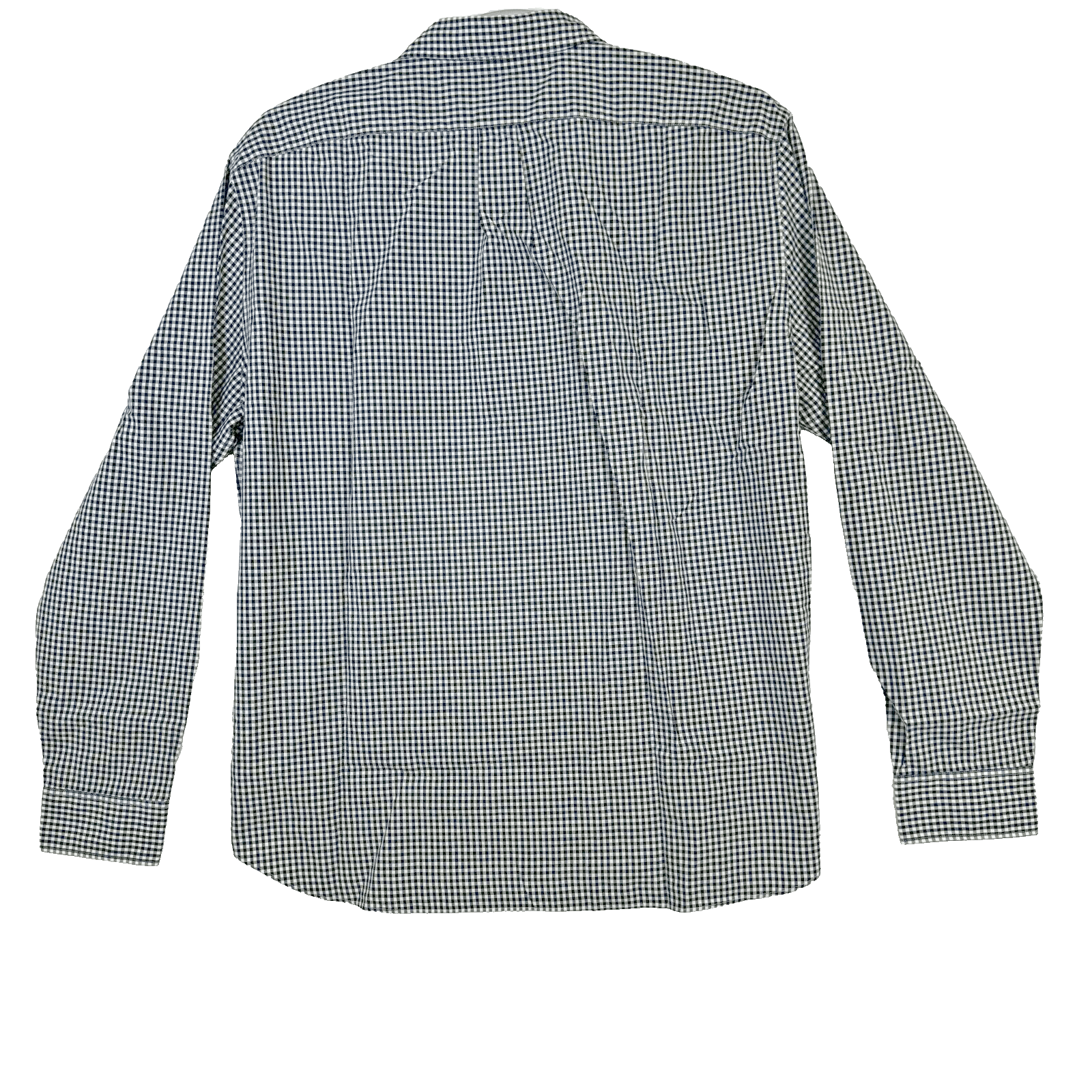 J.Crew Men's 2XL Slim Fit White Black Check 2‑Ply Cotton Button‑Down Shirt M164 - Thumbnail 2