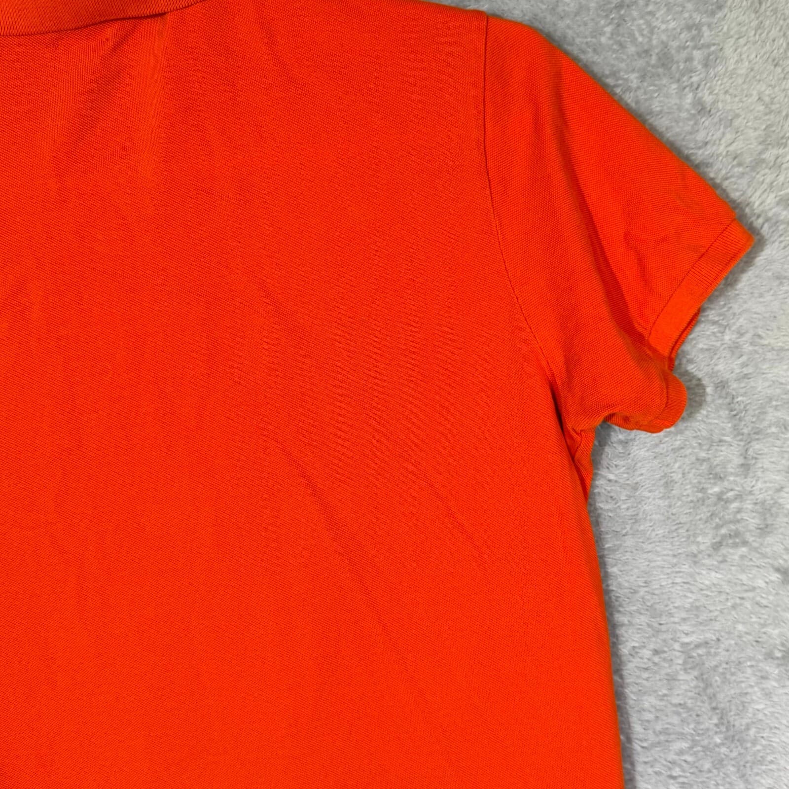 Polo Ralph Lauren Boys Polo Shirt 2XL Orange 100% Cotton Pony Custom Fit - Thumbnail 12