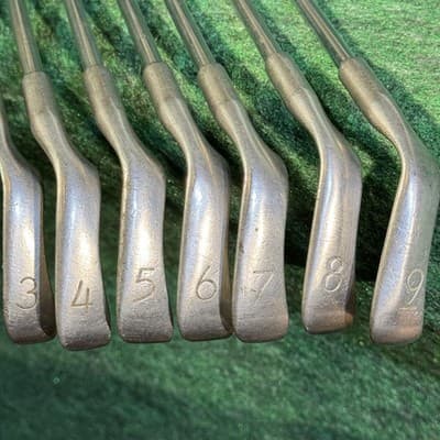 Vintage Ping Eye 2 Iron Set 3-9 Red Dot Steel Shaft Mens Right Golf Clubs USA - Image 1