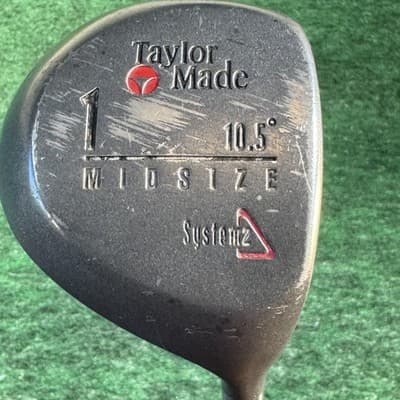 TaylorMade System 2 Midsize 1 Wood Driver 10.5° Steel Shaft RH Vintage - Image 1