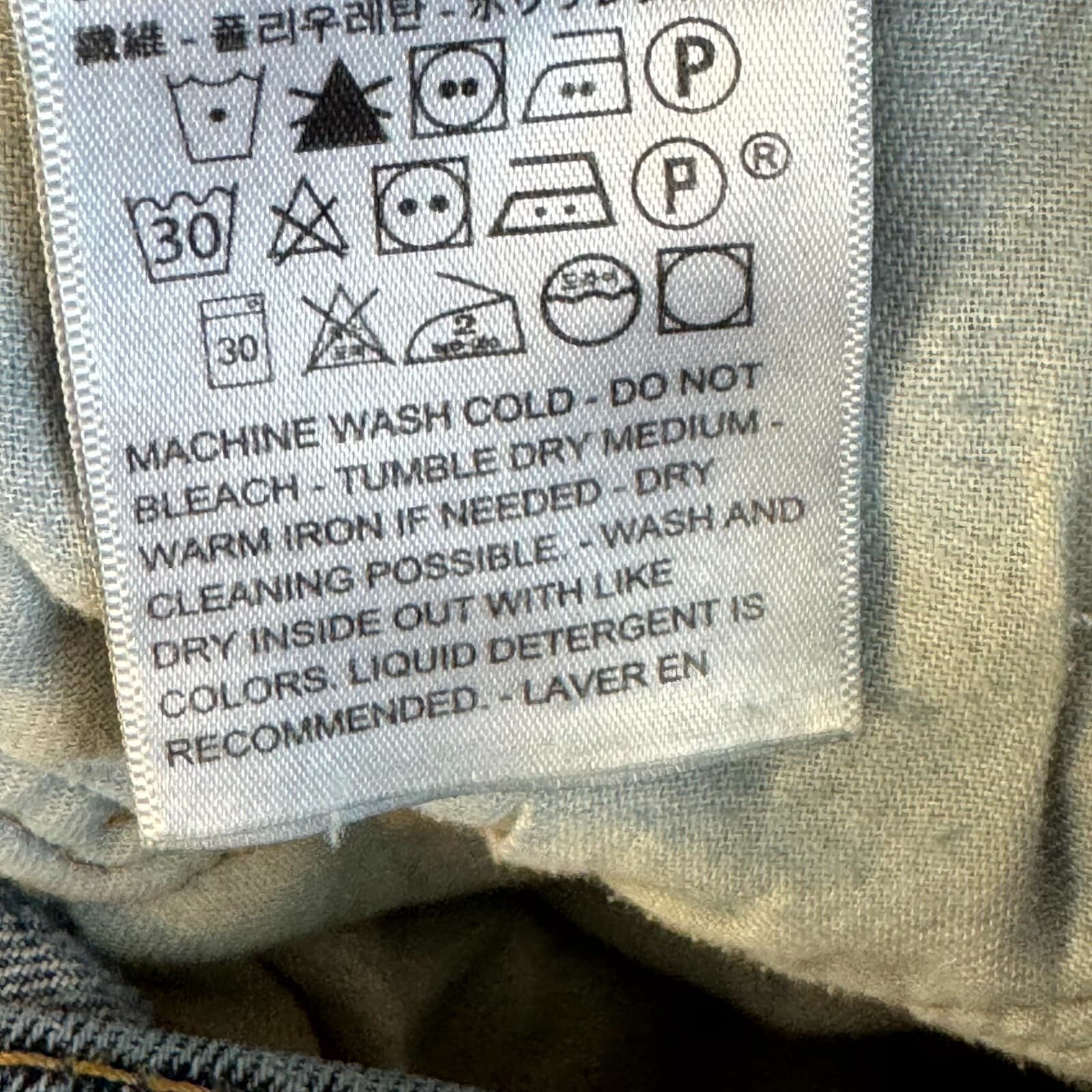 Levi's 514 Mens Jeans 36 X 30 Blue Denim 5-Pockets Straight Leg Zip Fly Zip Fly - Thumbnail 9