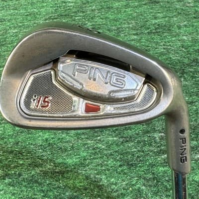 Ping i15 9 Iron Black Dot Steel Shaft RH 35in Ping Grip Mens Golf Club - Image 1